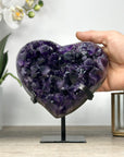 Deep Purple Natural Amethyst Stone Heart - HST0286