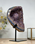 Unique Natural Amethyst & Agate Geode with Beautiful Stalactite Formations - MWS1910