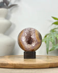 Amethyst & Agate Sphere Geode with Crystal Cavity - SPH0204