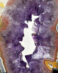 Beautiful Natural Amethyst Geode Slice Portal - MWS2007