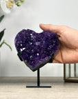 Top Grade Amethyst Stone Heart Carving - HST0306