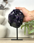 Top Grade Natural Amethyst Specimen on Metal Stand - MWS3160
