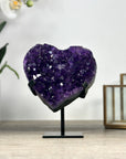 Top Grade Amethyst Stone Heart Carving - HST0306