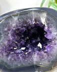 Huge Amethyst & Agate Geode with Handpolished Shell - STGE0083