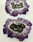 High-Quality Amethyst & Agate Stalactite Slices for Jewelers - Wholesale Bulk Pack - STS0076