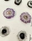 Wholesale Stalactite Slices for Jewelry Making - Bulk Flat Set - STS0061