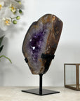 Stunning Natural Amethyst Stone Portal, Metal Stand Included - MWS1946