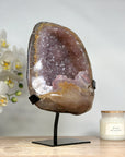 Beautiful Amethyst Geode with Pink Tone Sugar Crystals - MWS1738