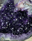 Unique Large Amethyst Stone with Huge Calcite Crystal Specimen - MWS3086