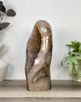 Natural Uruguayan Quartz Geode with Calcite formation Statement Piece - CBP1435