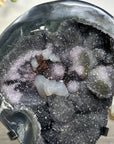 Natural Agate Matrix with Rainbow Quartz Druzy Crystals - MWS2514