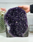 Large Natural Amethyst Cathedral Geode from Uruguay – Self Standing Cut Base Display Piece - CBP1202