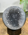 Quartz & Agate Sphere Geode with Crystal Interior - SPH0196