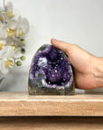 Stunning Natural Amethyst Cathedral Geode with Stalactite Formaitons - CBP1099