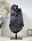 Unique Large Amethyst Cluster with Beautiful Calcite & Black Hematite Formation - MWS1803