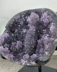 Deep Purple Amethyst Geode on Elegant Stand - MWS2765