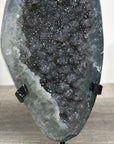 Natural Black Quartz Sugar Druzy – Sparkling Dark Crystal Cluster - MWS2525