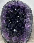 Amethyst Cathedral – Deep Purple Geode on Cut Base for Home Décor - CBP1209