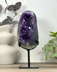 Deep Purple Natural Amethyst Geode with Jasper Shell - MWS3219