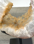 Natural Yellow Quartz Specimen – Elegant Crystal Display for Office Decor - MWS2732