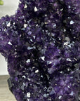 XL Deep Purple Amethyst Geode on Metal Stand – Stunning Natural Crystal Specimen - MWS2788