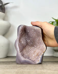 Natural Amethyst, Agate & Jasper Art Statement Piece for Home Decor - CBP1392