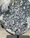 Uruguayan Grey Quartz with Micro Stalactites Formations - MWS3295