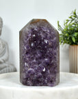 Large Natural Amethyst & Agate Stone Obelisk - STP0144