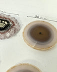 Unique Agate & Quartz Natural Stalactite Slices Set - Natural Crystal for Handmade Jewelry - STS0064