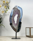 Blue Agate & Amethyst Stone Portal Geode - MWS1950