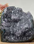 Natural Quertz Cathedral with Blue Agate Shell - CBP1033