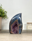 Blue Agate & Amethyst Stone Flame - FST0157