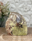 Gorgeous Quartz & Amethyst Stone Flame Carving Geode - FST0110