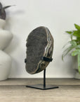 Green Sugar Quartz Cluster on Handmade Metal Stand - MWS3332