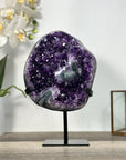 Amethyst Crystal Cluster Geode on Stand for Home Display Decor - MWS2683