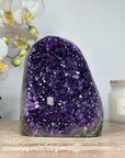 A grade Amethyst Cathedral with Calcite Crystal inclusion and Jasper Shell - CBP1093