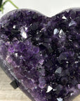A Grade Uruguayan Amethyst Stone Heart Carving - HST0285