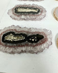 Unique Agate & Quartz Natural Stalactite Slices Set - Natural Crystal for Handmade Jewelry - STS0064