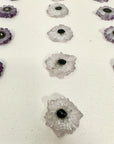 Amethyst & Quartz Stalactite Slices for Jewelers - Wholesale Bulk Pack - STS0063