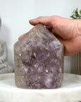Amethyst & Agate Natual Stone Tower Carving - STP0146