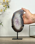 Natural Uruguayan Agate & Quartz Stone Slice - MWS3011