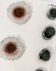 Unique Quartz, Amethyst, Agte & Green Jasper Stalactite Slices Set - Natural Crystal for Handmade Jewelry - STS0054