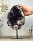 Unique Large Amethyst & Jasper Geode Full of Stalactite Formations - MWS2379