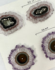 Genuine Large Amethyst Stalactite Slices Flat - Perfect for Crafting Unique Jewelry - STS0038