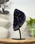 Unique Natural Amethyst Crystal Cluster on Stand - MWS3063