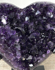 A Grade Uruguayan Amethyst Stone Heart Carving - HST0285