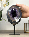 Deep Purple Amethyst & Agate Natural Geode - MWS2257