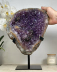 XXL Natural Amethyst Geode with Beautiful Hematite Inclusions - MWS1497