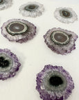 High-Quality Amethyst, Agate & Quartz Stalactite Slices for Jewelers - Wholesale Bulk Pack - STS0050