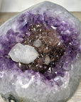 Amethyst Cluster with Calcite & Black Hematite Specimen - CBP1425